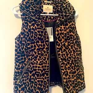 Ultra Rare Vintage Juicy Couture leopard/cheeta print vest